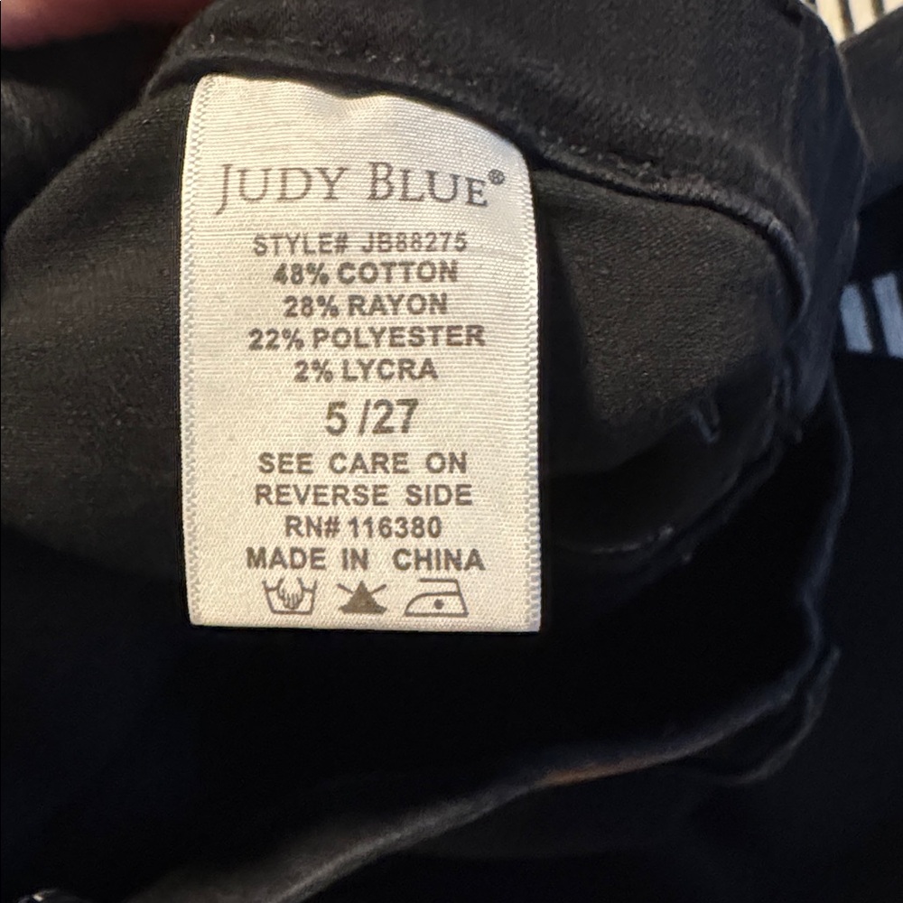 Judy Blue Women's Flare Black Stretch Jeans - Picture 5 of 7